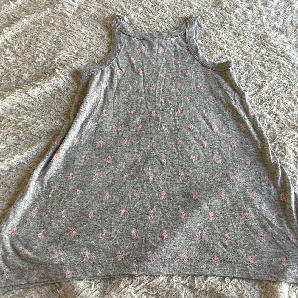 Pink pineapple tank top